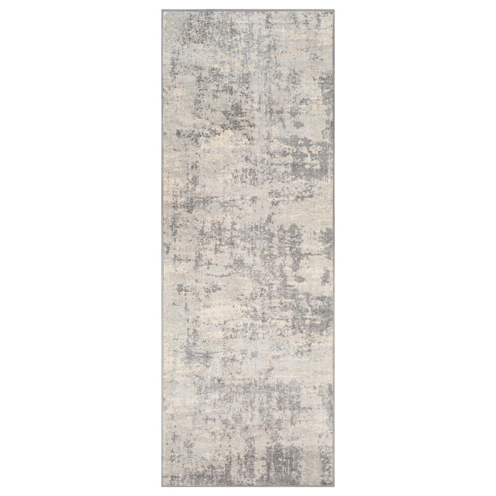 Surya Monaco MOC-2311 2"6" x 8" Silver Gray and Cream Runner, , large
