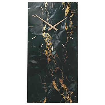 Ashley Teague Wall Clock in Black and Gold, , large