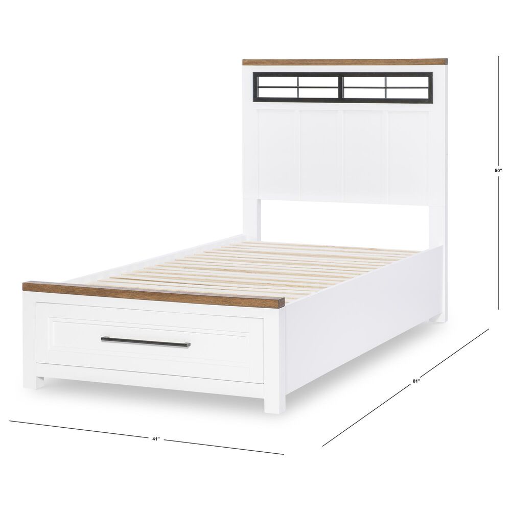 Legacy Classic Dutton 5-Piece Twin Storage Bedroom Set in Natural White, Toasted Coconut and Aged Black, , large