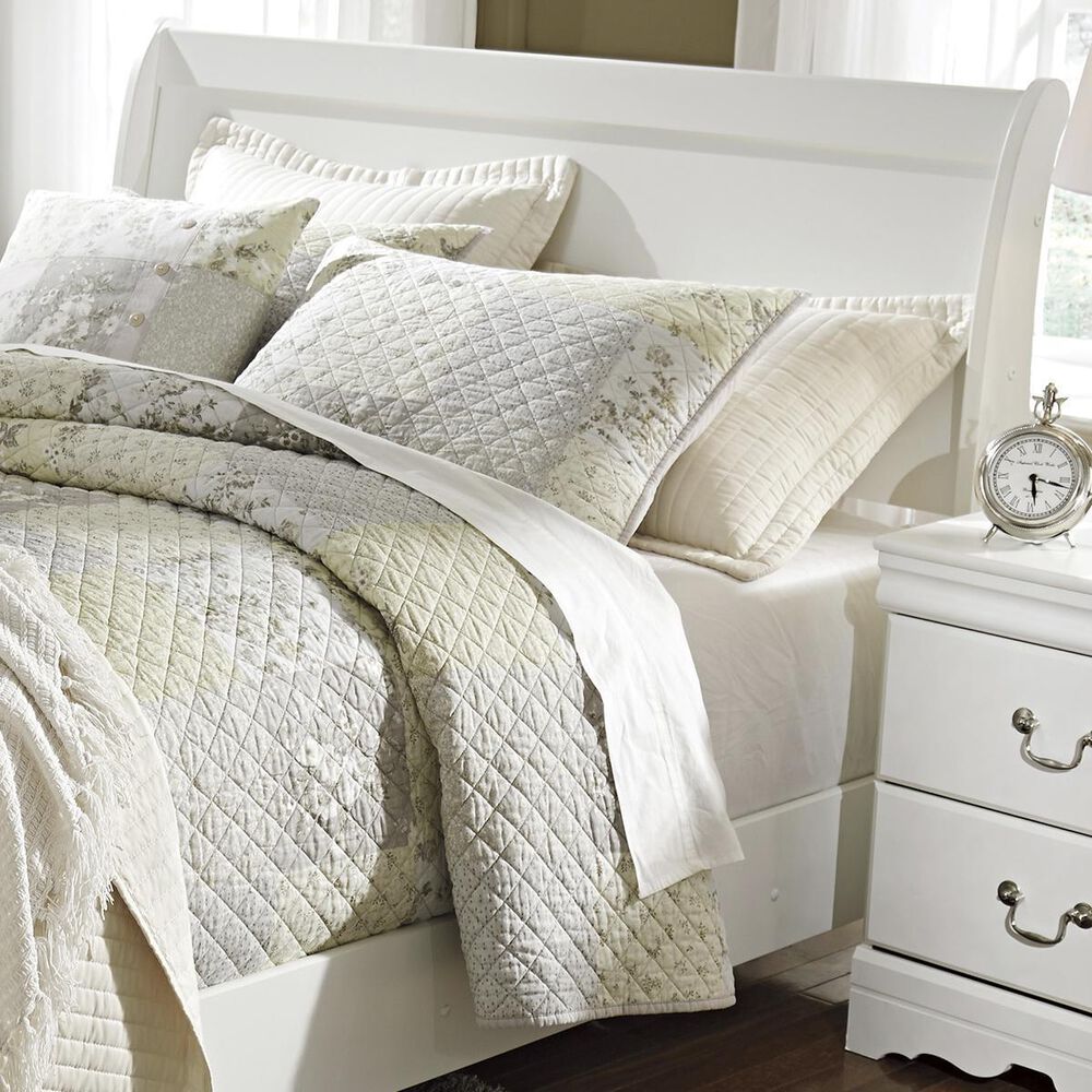 Signature Design by Ashley Anarasia Queen Sleigh Headboard in White
