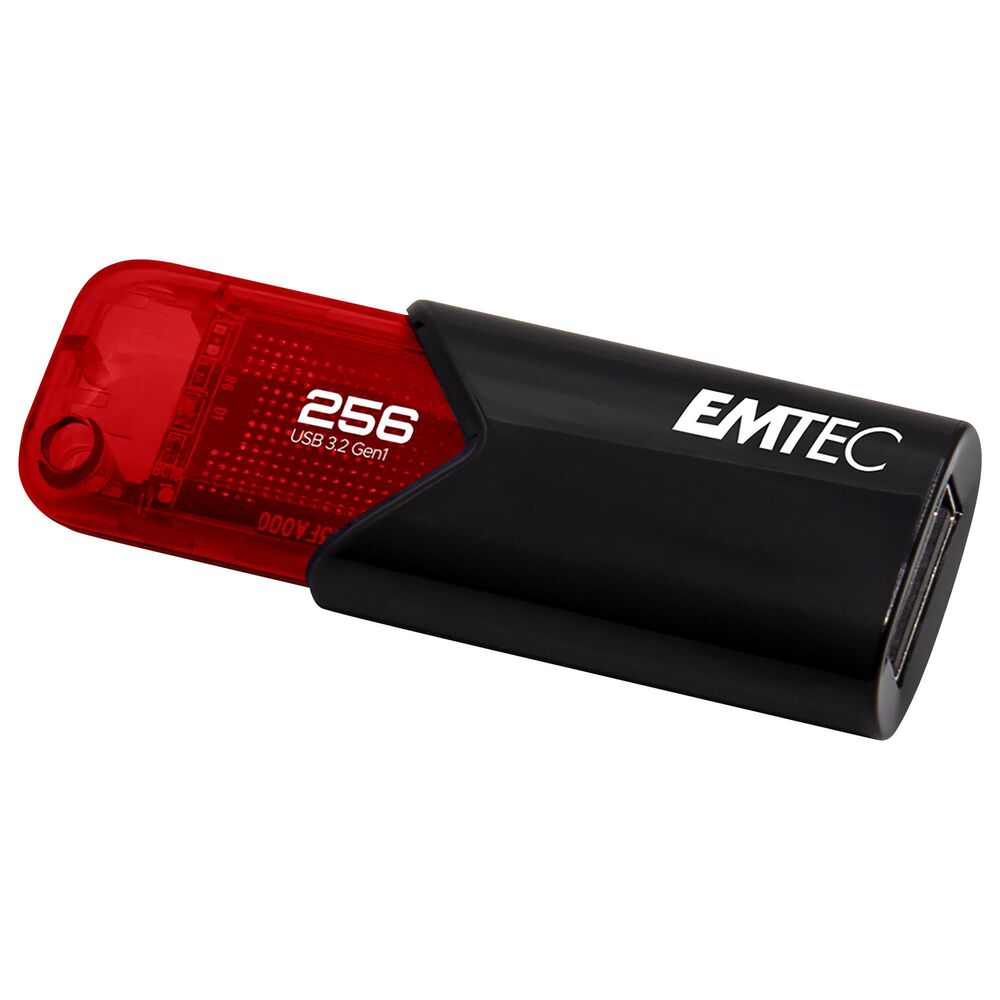 half acht Meer dan wat dan ook Mediaan Emtec B110 256GB USB 3.2 Click Easy Flash Drive in Red | NFM