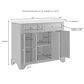 Crosley Furniture Avery Kitchen Cart in Grey, , large