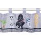 Lambs and Ivy Star Wars Classic Window Valance in Gray, Green, White and Black, , large