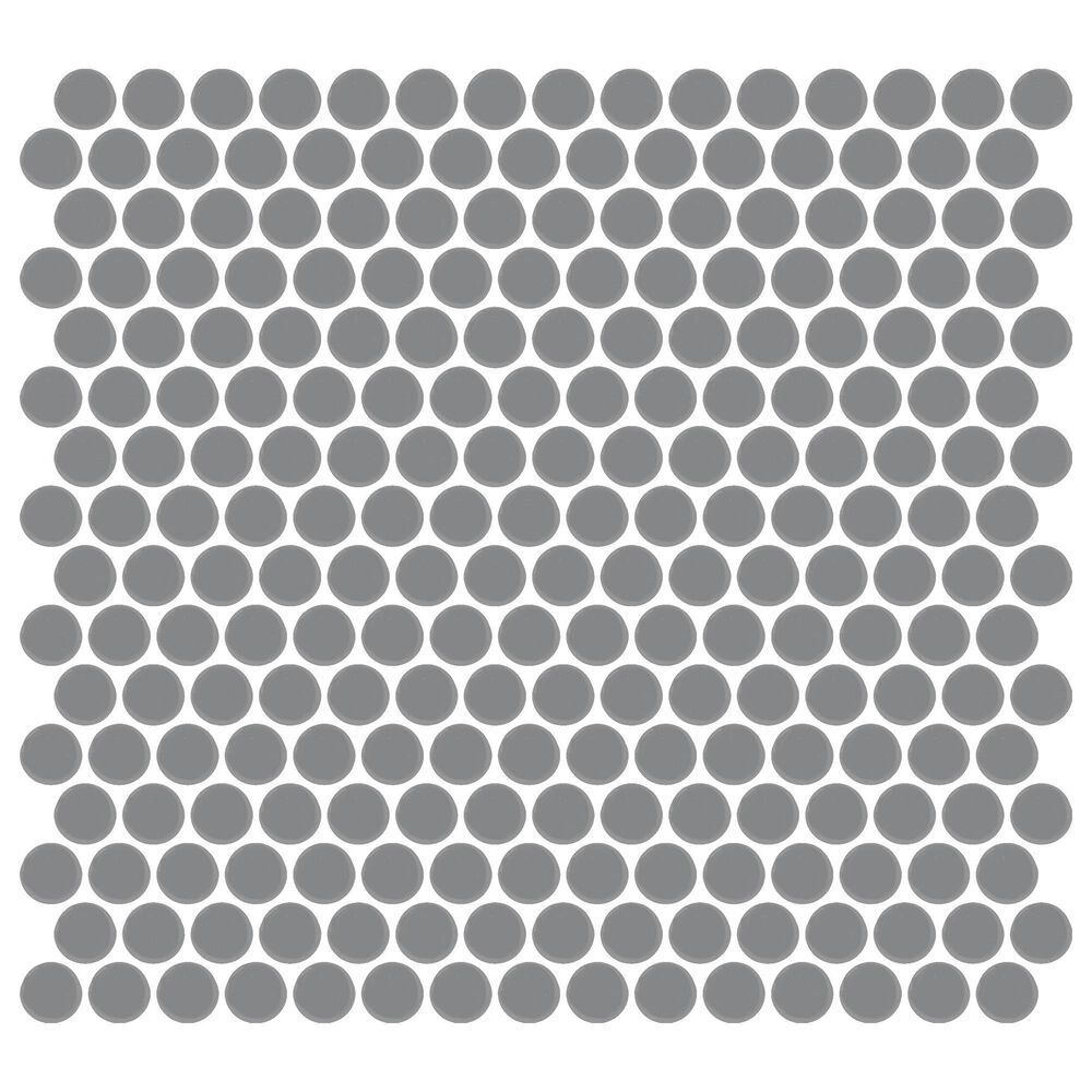 Dal-Tile Color Wheel Matte Suede Gray 13" x 11" Ceramic Mosaic Sheet, , large