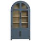 Steve Silver Magnolia Curio Cabinet in Dusty Blue and Weathered Sand, , large
