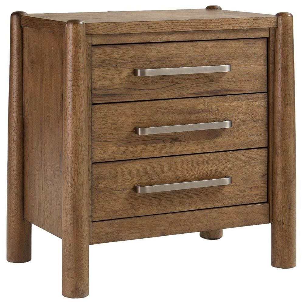 Riverside Furniture Henderson 5 Piece Queen Platform Panel Bedroom Set in Toasted Pecan, , large