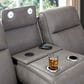 Ashley 5Z-Comfort Power Recliner Sofa with Adjustable Headrest in Coin, , large