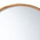 Baxton Studio Tazara Round Accent Wall Mirror in Natural Brown, , large