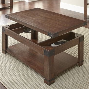 Steve Silver Arusha Lift-Top Cocktail Table in Medium Cherry, , large