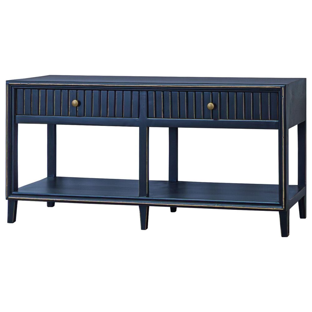 Rustic Root Classic Riley Sofa Table in Golden Blue, , large