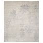 Nourison Silk Shadows 5"6" x 7"5" Ivory and Silver Area Rug, , large