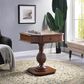 HOMLUX Bishop II 2-Drawer Game Table in Cherry, , large