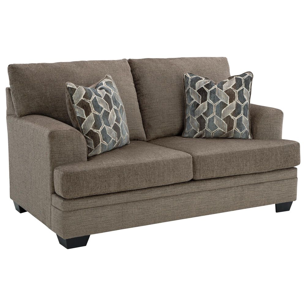 Ashley Stonemeade Stationary Loveseat in Nutmeg, , large