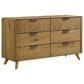 Pacific Landing Bennett King Bed with Dresser, Chest, and Two Nightstands in Light Oak, , large