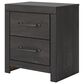 Ashley Hollivern 2-Drawer Nightstand in Dark Gray, , large