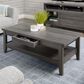 CorLiving Hollywood Coffee Table with Drawers in Dark Grey, , large