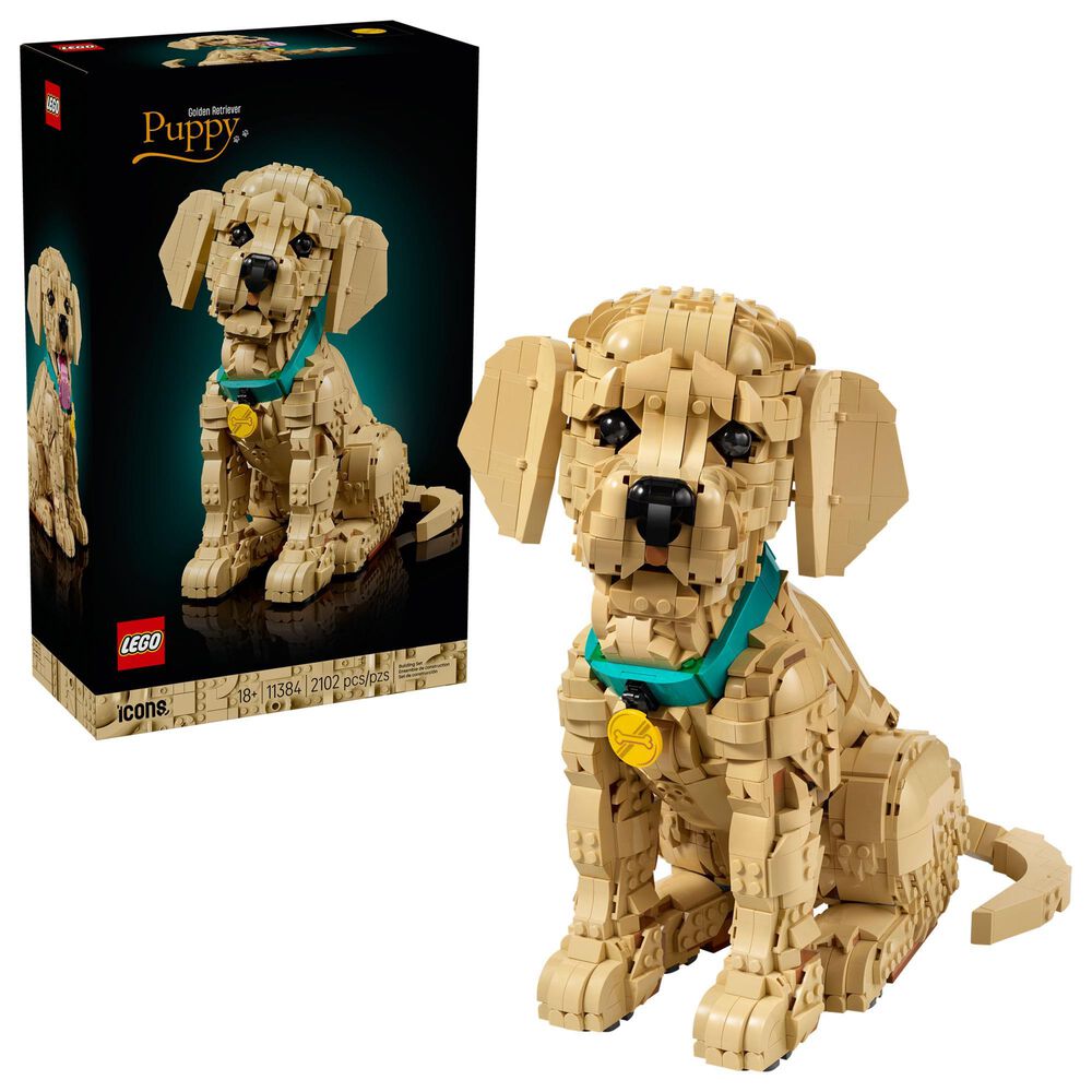 LEGO Golden Retriever Puppy Building Set, , large