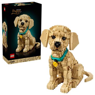 LEGO Icons Golden Retriever Puppy Building Set, , large