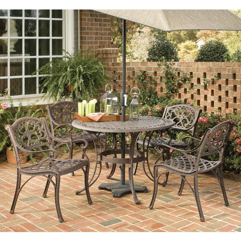 Homestyles Sanibel 5-Piece Dining Set without Cushions in Brown, , large