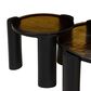 Four Hands Rover Nesting Table in Amber Cast Glass and Black Antique, , large