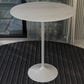 Leisuremod Verve 36" Round Bar Height Dining Table with Sintered Stone Top in White - Table Only, , large
