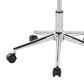 LumiSource Fabrizzi Swivel Office Chair with Grey Fabric Cushion in Chrome and Walnut, , large