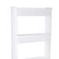 Timberlake Lavish Home Slim Slide Out 5 -Tier Storage Tower with Wheels in White, , large