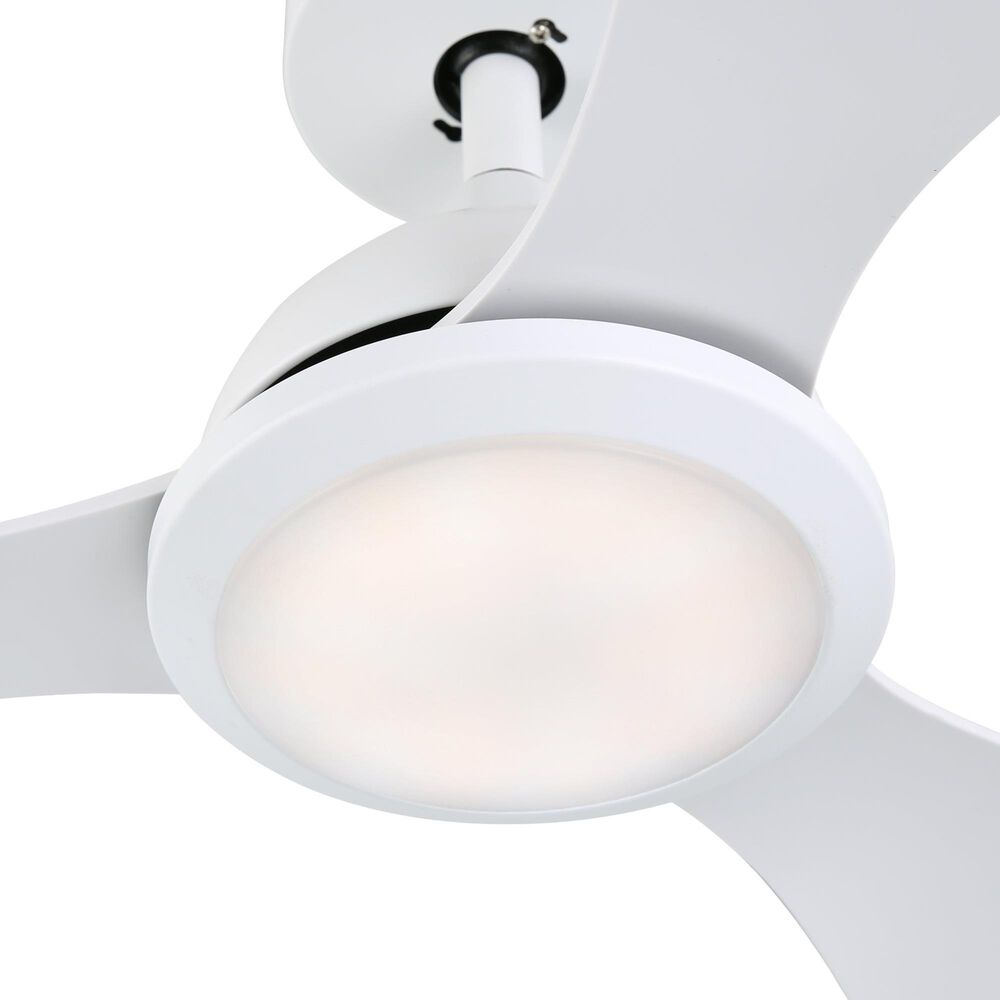 HOMLUX 52" Indoor Ceiling Fan with LED Light in White, , large