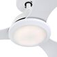 HOMLUX 52" Indoor Ceiling Fan with LED Light in White, , large