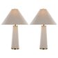 LumiSource Kona 28" Metal Table Lamp in Brass (Set of 2), , large