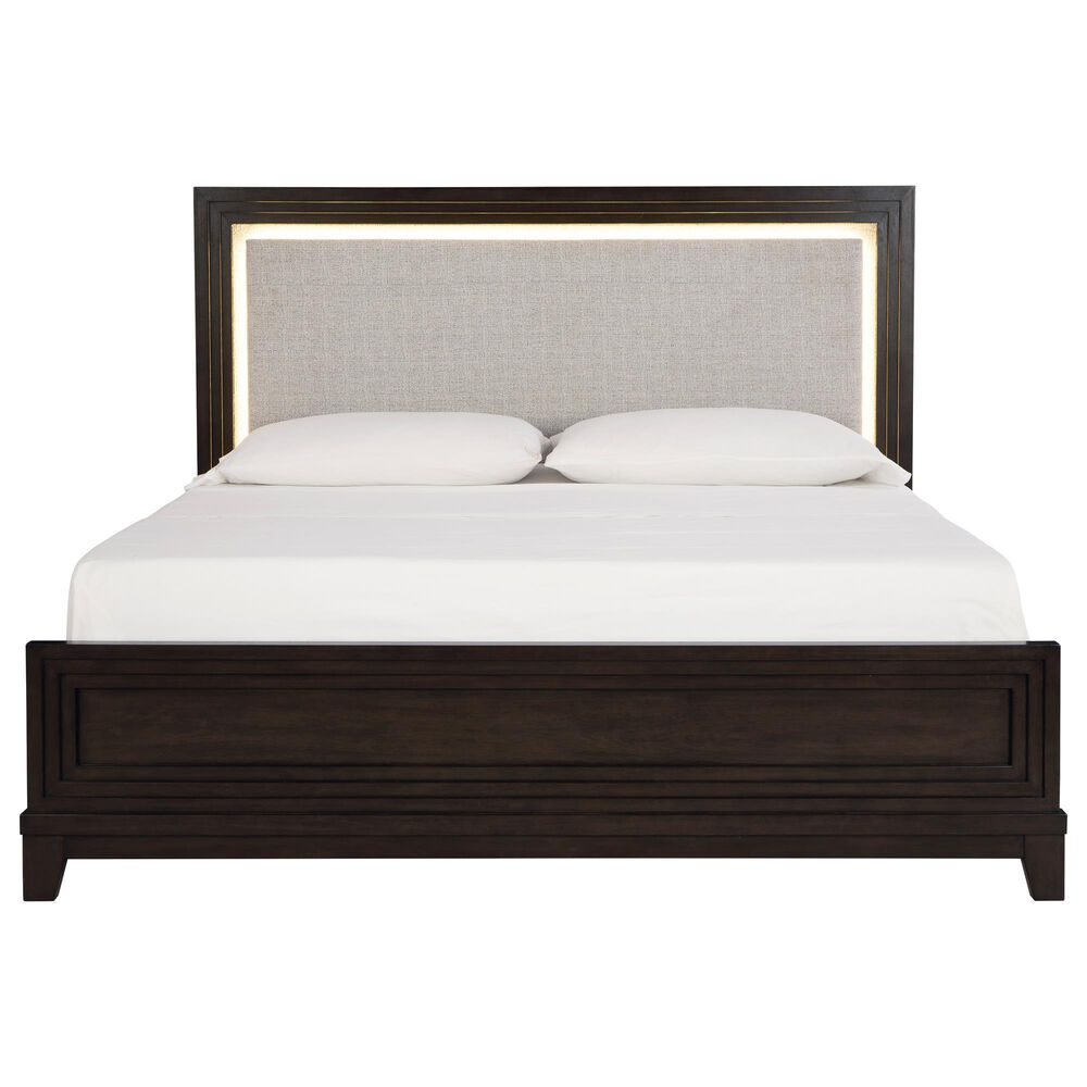 Ashley Neymorton 4-Piece Queen Bedroom Set in Dark Grayish Brown, , large