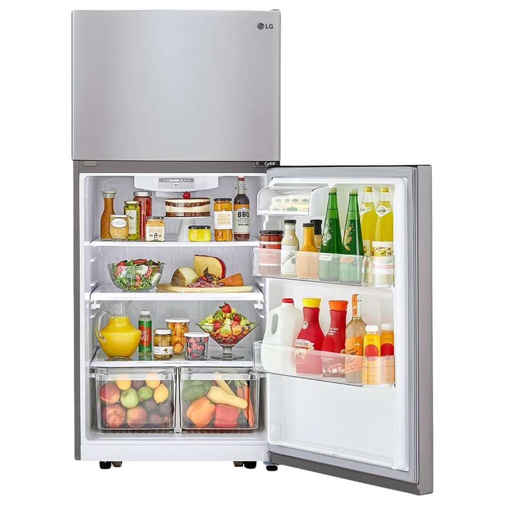 LG 20 Cu. Ft. Top Freezer Refrigerator Reversible Door with Ice Maker in Stainless Steel, , large