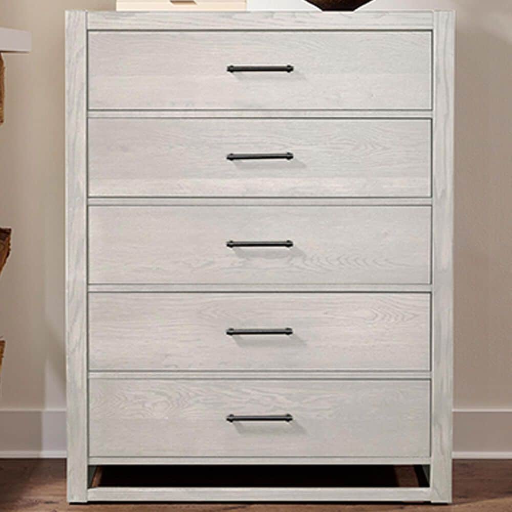 Viceray Collections Lodge and Loft 5-Drawer Chest in Soft White Oak, , large