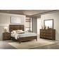Crown Mark Lorraine Queen Panel Bed with Dresser and Nightstand in Brown, , large
