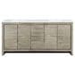 Lexora Home Lafarre 72" Double Bathroom Vanity in Rustic Acacia with 2 cm White Quartz Top and Rectangular Sinks, , large