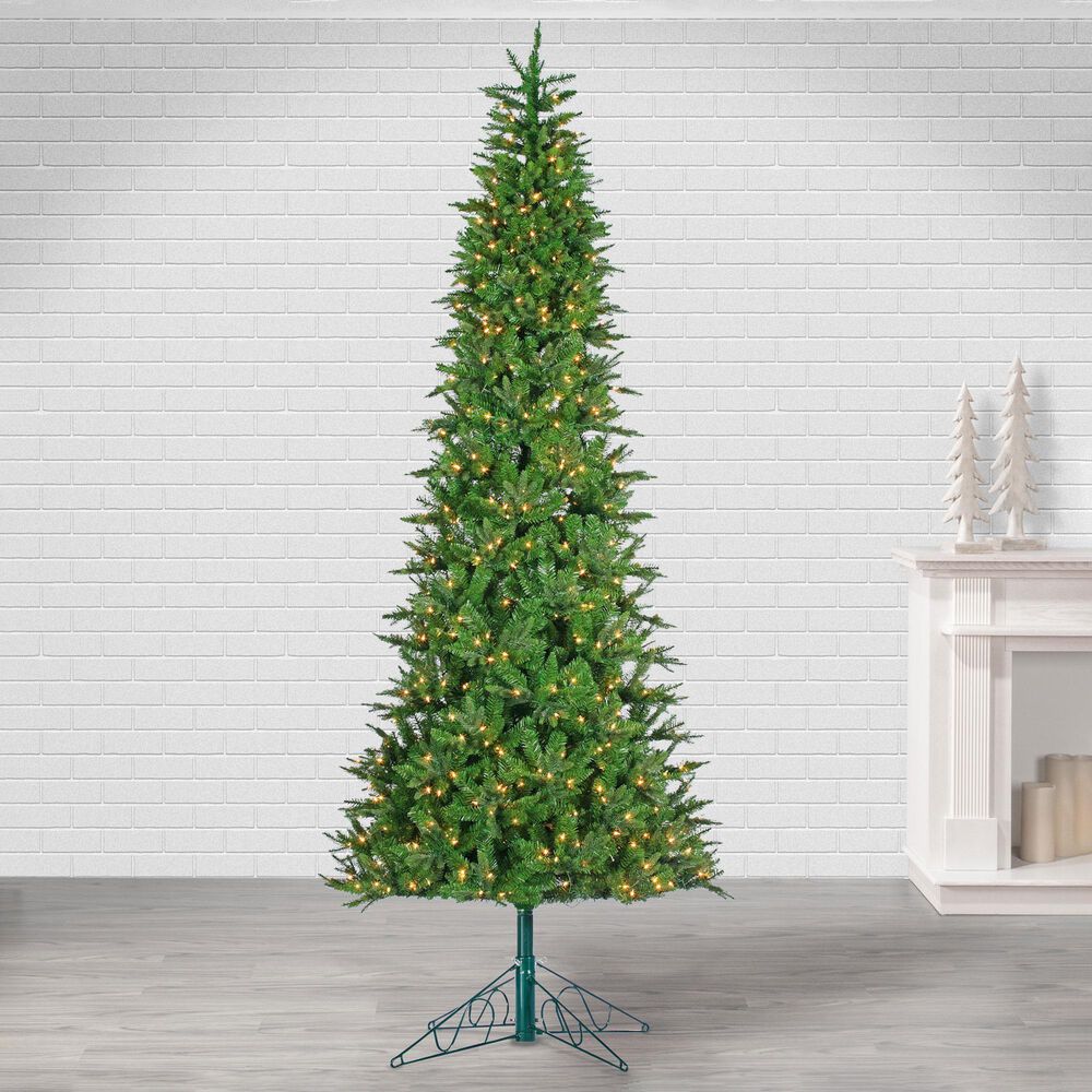 The Gerson Company 10" Natural Cut Salem Spruce with Power Pole in Green, , large