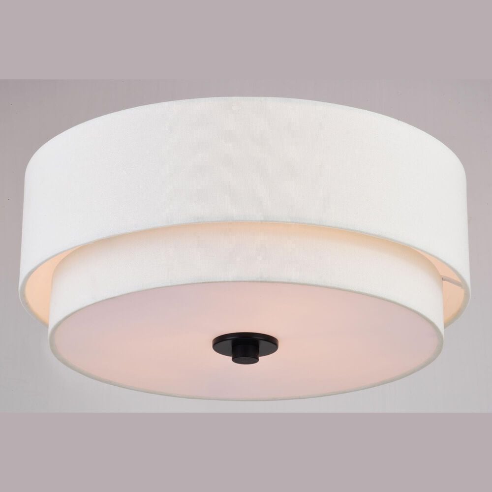 Vaxcel Burnaby 3-Light Semi-Flush Mount in Black, , large