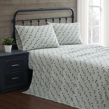 Pem America Corgi Snowday 4-Piece Queen Sheet Set in Multicolor, , large