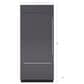 Sub Zero Subzero 36" Classic Over-and-Under Refrigerator/Freezer with Internal Dispenser, , large