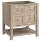 James Martin Vanities Breckenridge 30" Single Vanity in Whitewashed Oak with 3 cm Eternal Jasmine Pearl Quartz Top, , large