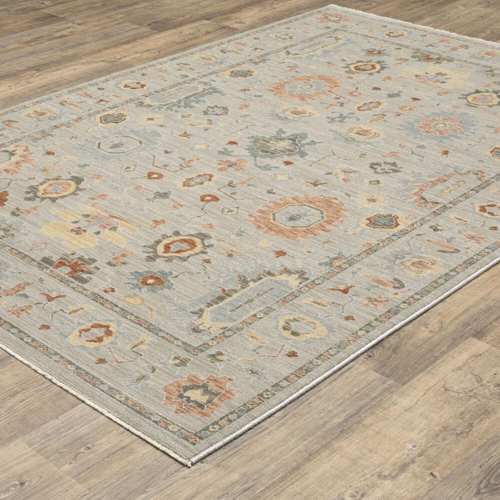 Oriental Weavers Keaton Grey and Multicolor 3&#39;3&quot; x 5&#39; Area Rug, , large