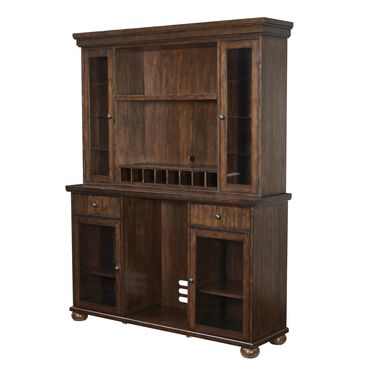 Radius Merion Back Bar and Hutch in Walnut, , large