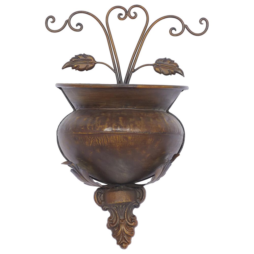 Maple and Jade 18" x 11" Wall Planter in Brown, , large