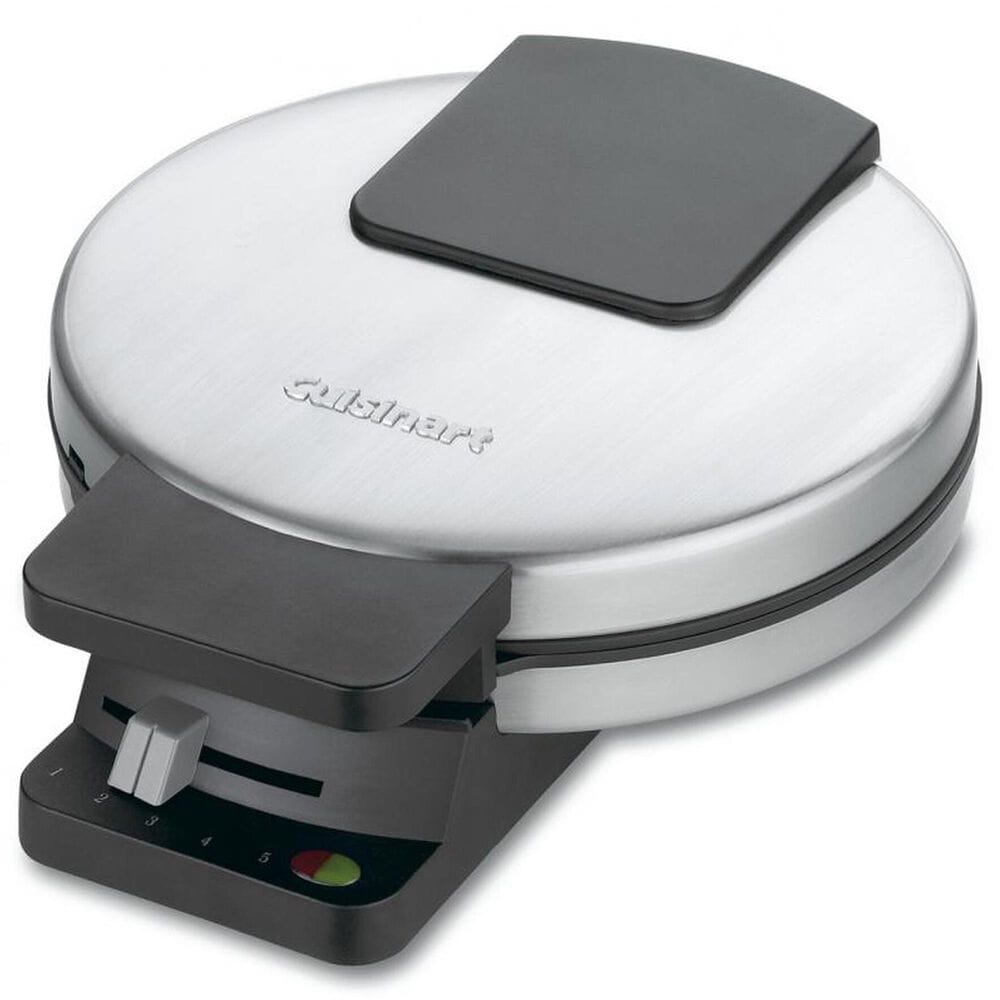 Cuisinart Round Classic Waffle Maker in Brushed Stainless Steel and Black, , large