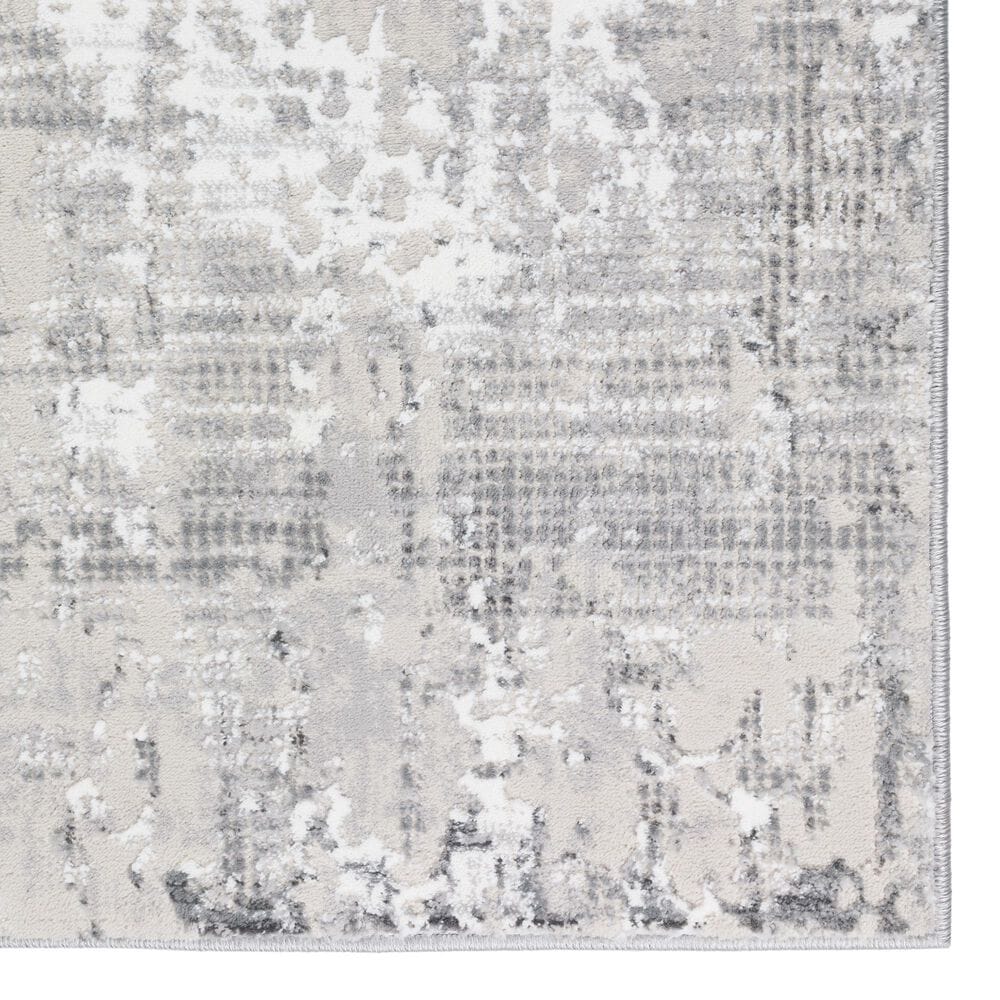Dalyn Rug Company Rhodes Striped 5&#39;1&quot; x 7&#39;5&quot; Silver Area Rug, , large