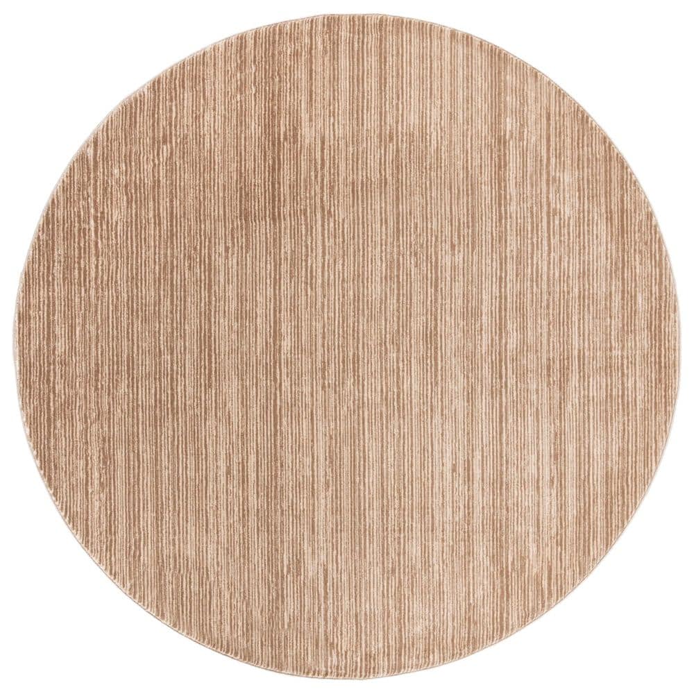 Safavieh Vision 3" Round Light Brown Area Rug, , large