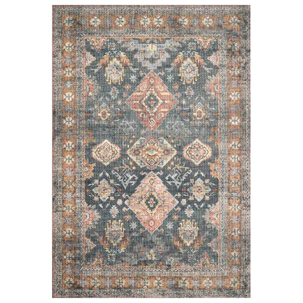 Loloi II Skye SKY-10 5" x 7"6" Sea and Rust Area Rug, , large