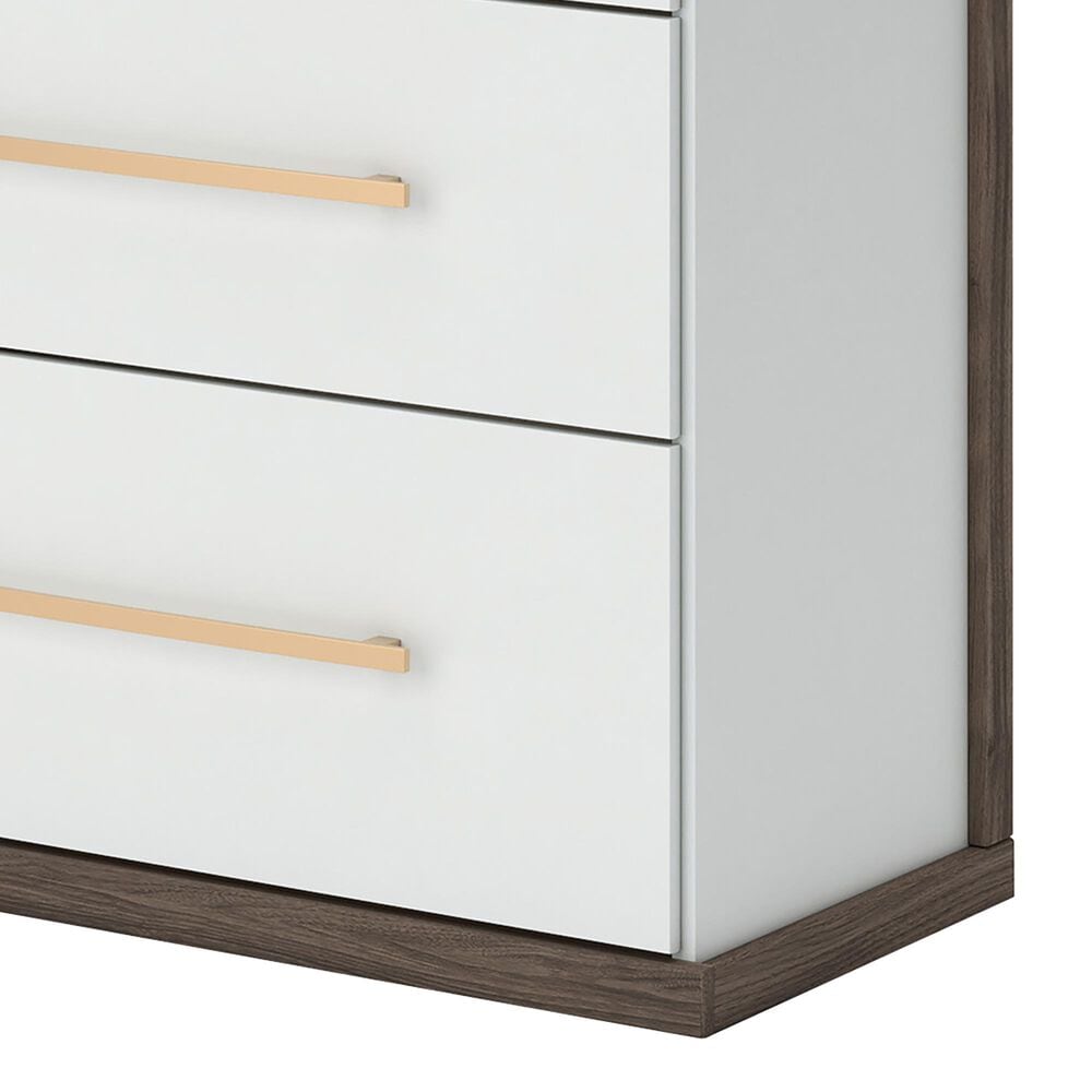 Ashley Kendanport Queen Upholstered Bed with Dresser and Nightstand in Brown and White, , large