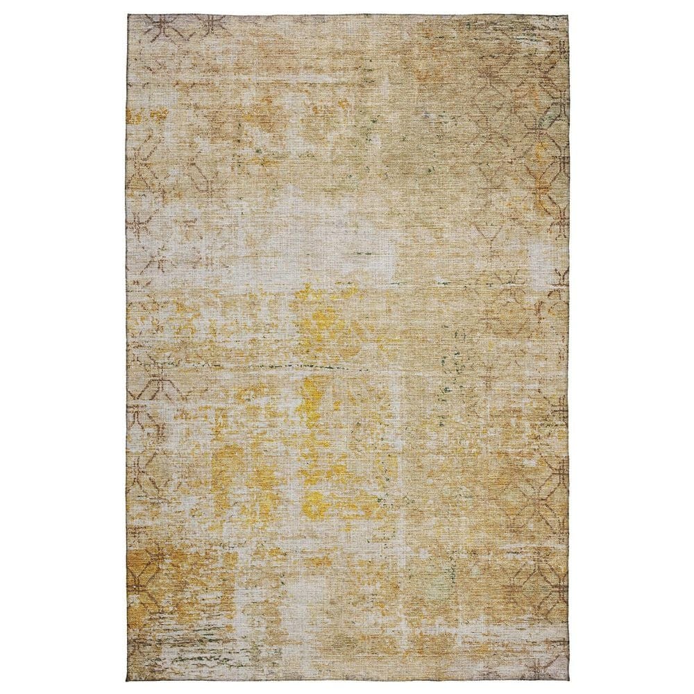 Dalyn Rug Company Burano BU7 10" x 14" Gold Indoor/Outdoor Area Rug, , large