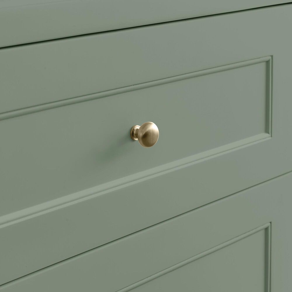 James Martin Vanities Breckenridge 30" Single Bathroom Vanity in Smokey Celadon with Single Hole 3 cm White Zeus Quartz Top and Rectangular Sink, , large